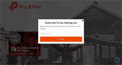 Desktop Screenshot of plus2print.com